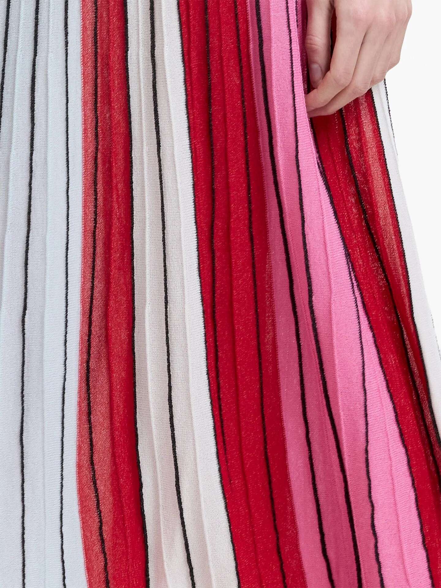 Vestido de punto a rayas multicolores Theo - Imagen 3