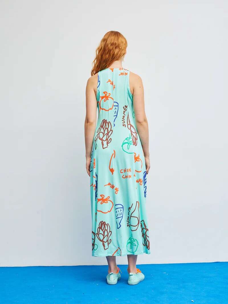 Vestido Crunch Aqua - Imagen 4
