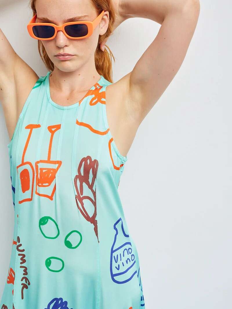 Vestido Crunch Aqua - Imagen 3