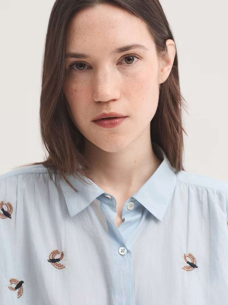Camisa voile bordados - Imagen 4