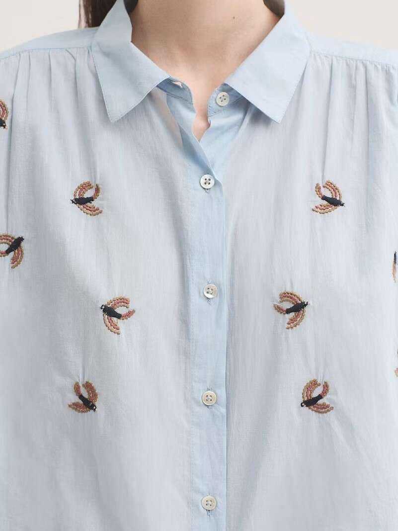 Camisa voile bordados - Imagen 3